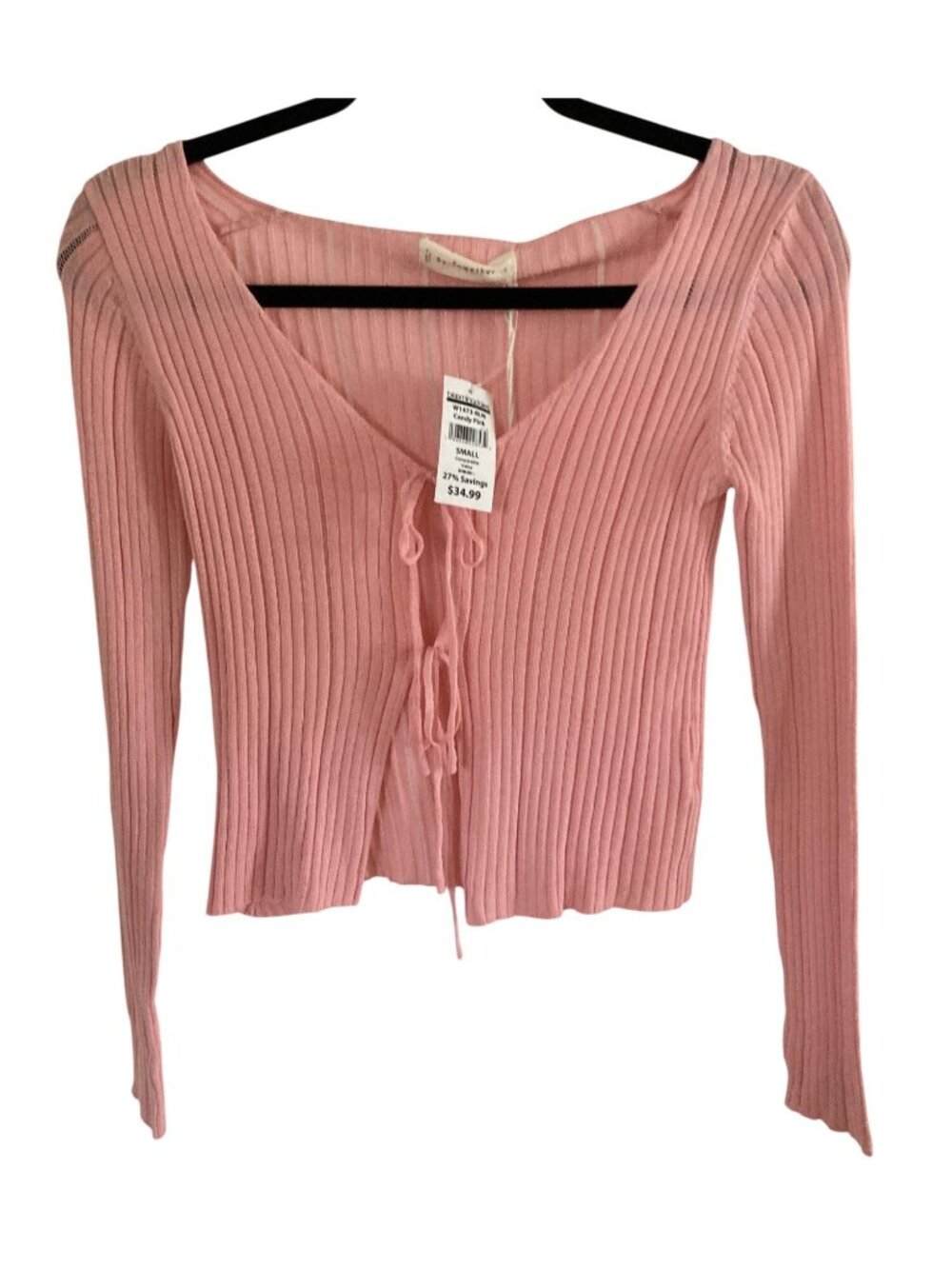 By Together  Women's By Together Maisie Tie Cardigan Ivory Small NWT